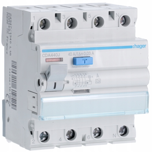 Prúdový chránič Hager 230 V IP20 40 A